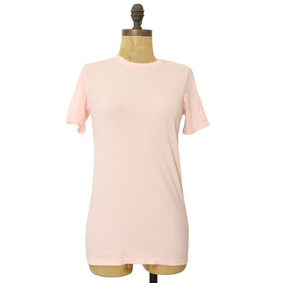 Everlane Women's Slim Cotton Crew Tee XS Pink Supima Cotton Short Sleeve NWT B53 - Picture 2 of 6